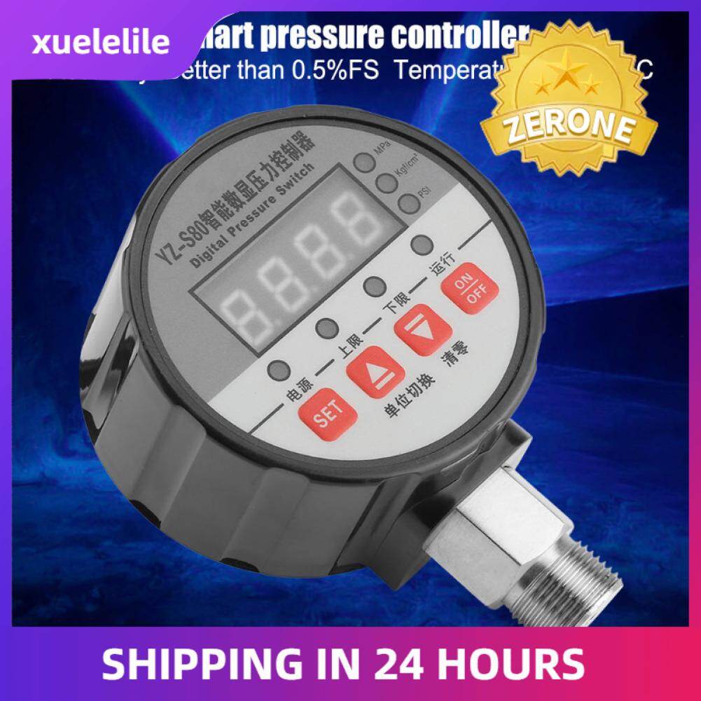 220V Digital Pressure Switch Controller 0-2Mpa 0.5%FS Accuracy Digital Pressure Controller for Water Pump Air Compressor