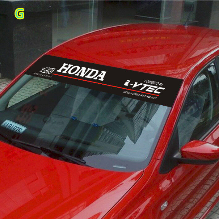 Honda Windshield Stickers Waterproof Front Rear Windscreen Windshield Window Decal for Toyota Camry RAV4 VIOS Prado Fortuner CITY FIT CR-V ACCORD Odyssey