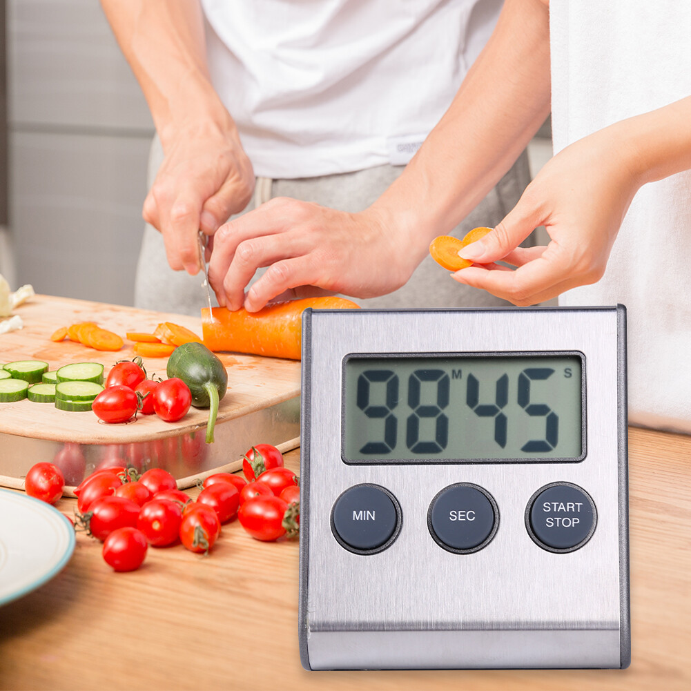 【ANENG】 Kitchen Countdown LCD Digital Timer Cooking Alarm Reminder Magnet Clock