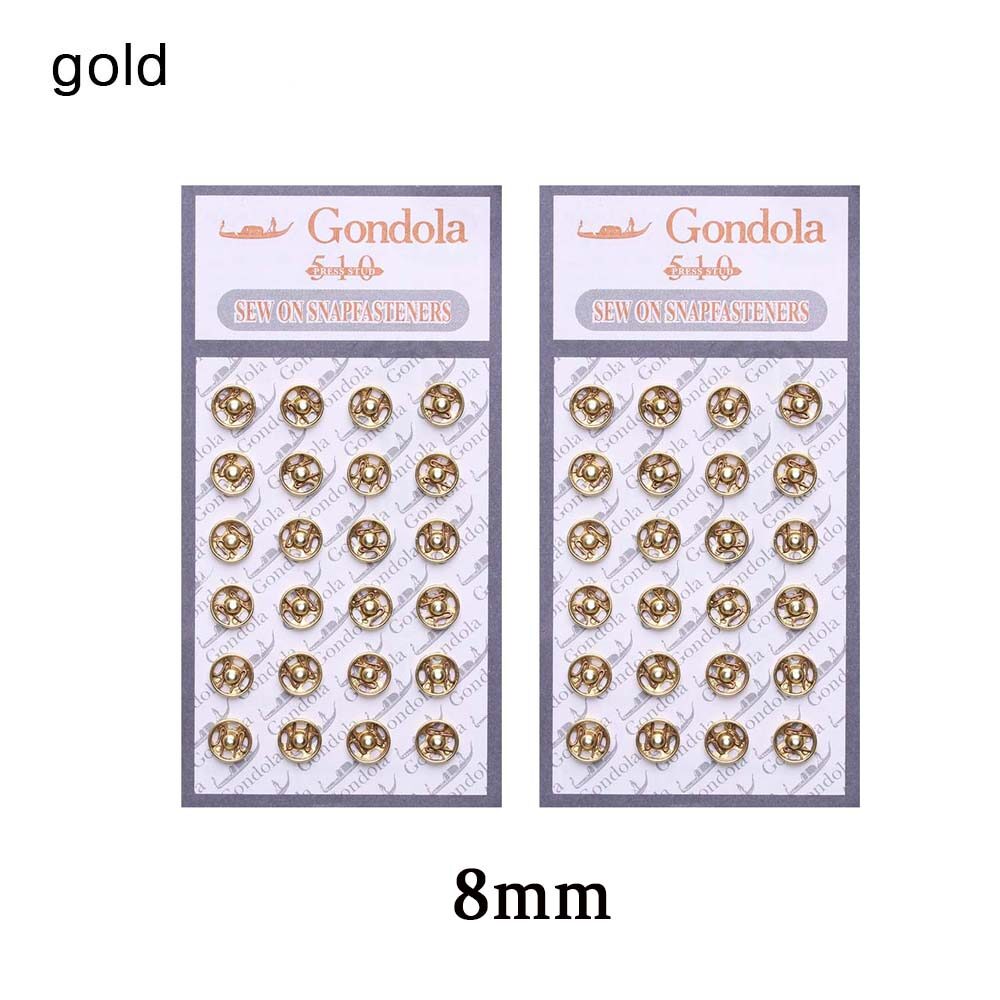 48Pcs 5/8mm Mini Button Buckle for 1/6 Doll DIY Doll Clothes Metal Buckle Invisible Snap Doll Clothing Sewing Accessories