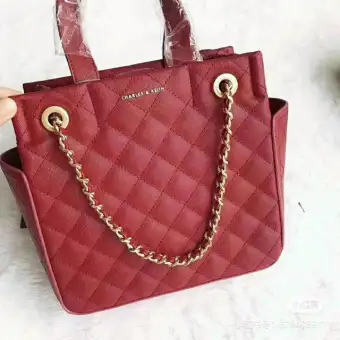 charles and keith quilted bag