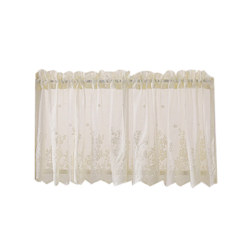 Rèm Ren Cho Phòng Ngủ Thoáng Khí Thêu Phong Cách Hàn Quốc Cà Phê Thanh Ngắn Pocket Drape
