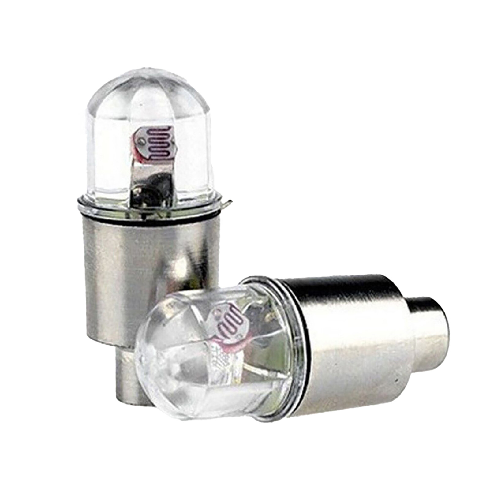Wheel Valve Cap Light LED Vibration Sensor Light-Duty Alloy Universal Bicycle Cap Light for Outdoor