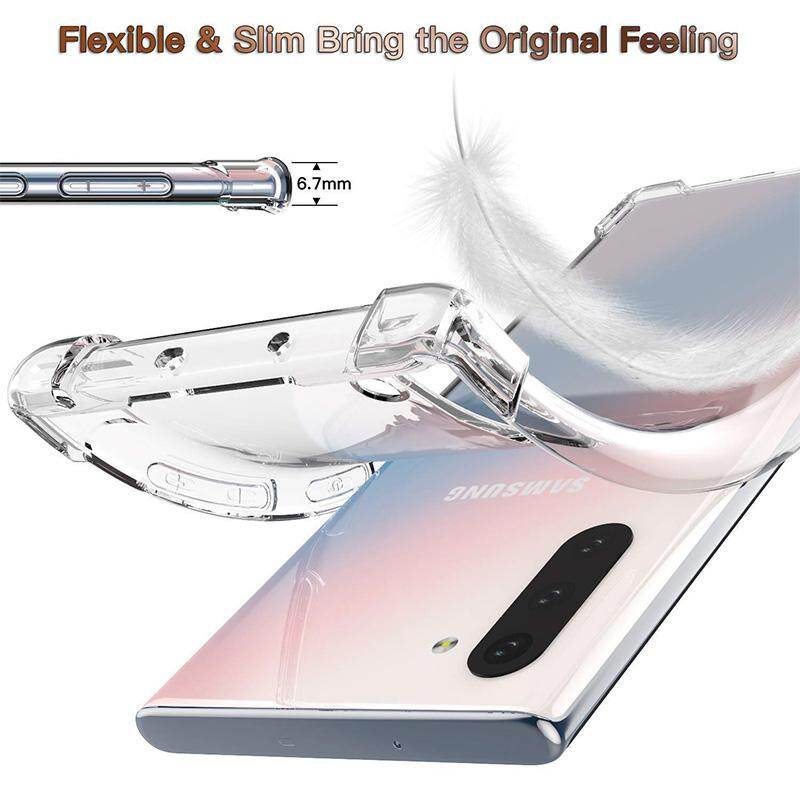 LUOWAN Ốp Lưng Galaxy Note 10 Plus Ốp Mềm TPU Chống Sốc Chống Va Đập Bảo Vệ Mỏng Cho Samsung Galaxy Note 10 Plus (Trong Suốt)