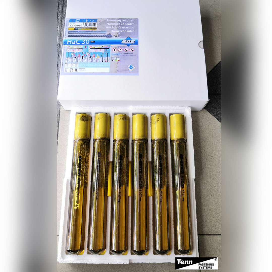TENN B+BTEC Chemical Capsule Anchor HAC30. HAC 30 hammerin anchors