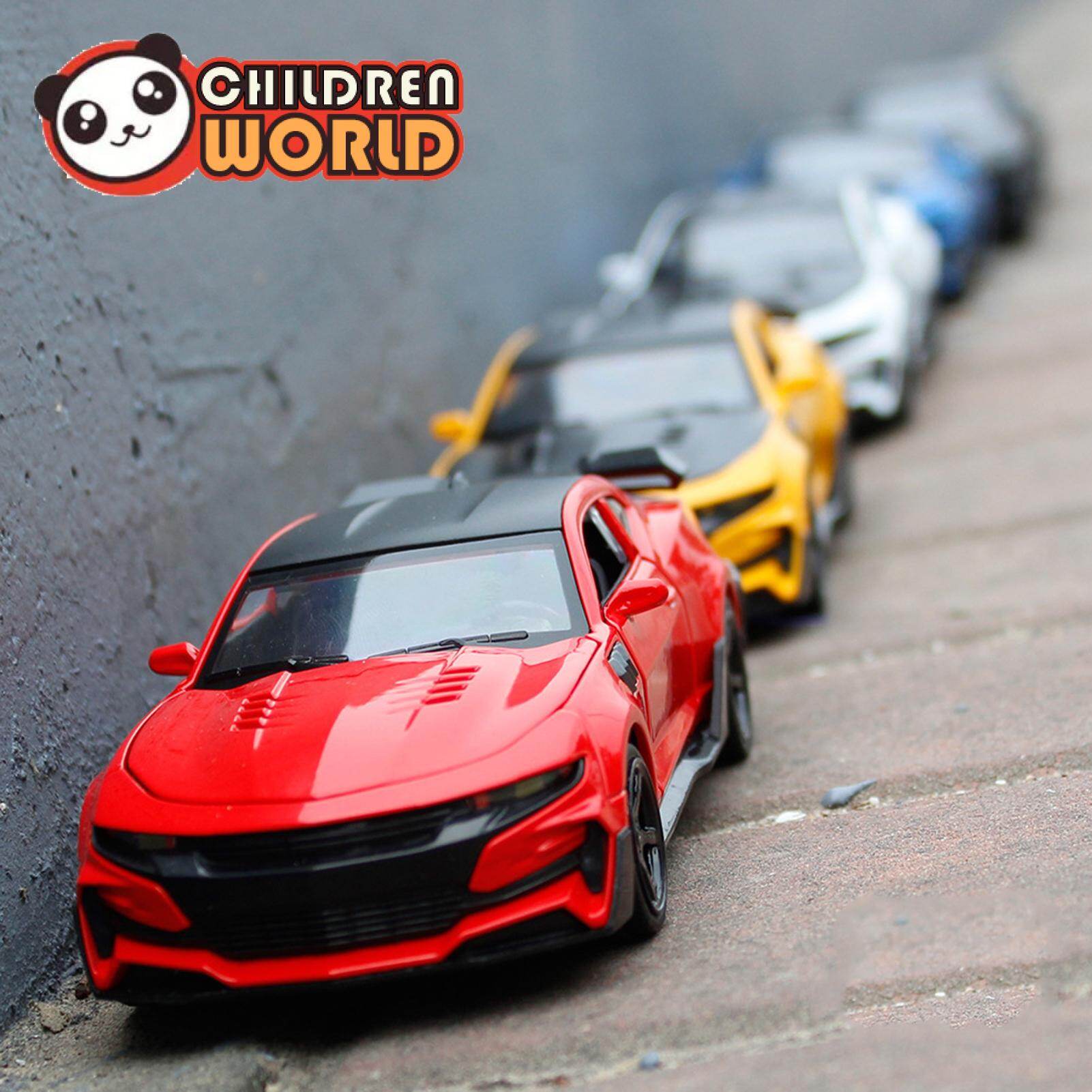 Childrenworld 1/32 Chevrolet Camaro Die-Cast Vehicles Alloy Simulation Toy Car Figure Realistic Appearance for Kids Boys Gift