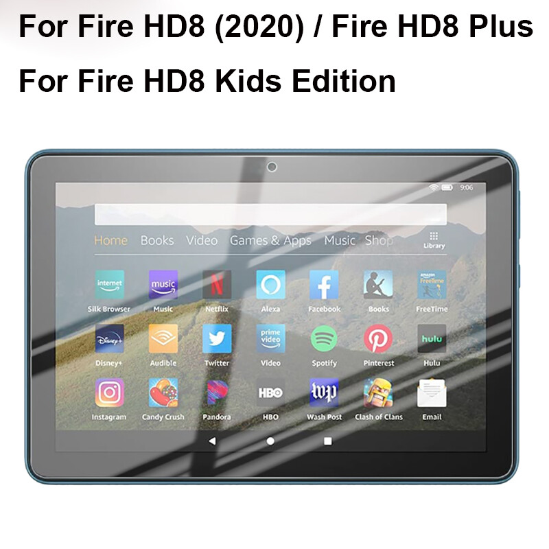 Tempered glass screen protector for Amazon Fire HD8 2020 10th generation film HD 8 Plus screen guard HD8 Kids Edition screen protection