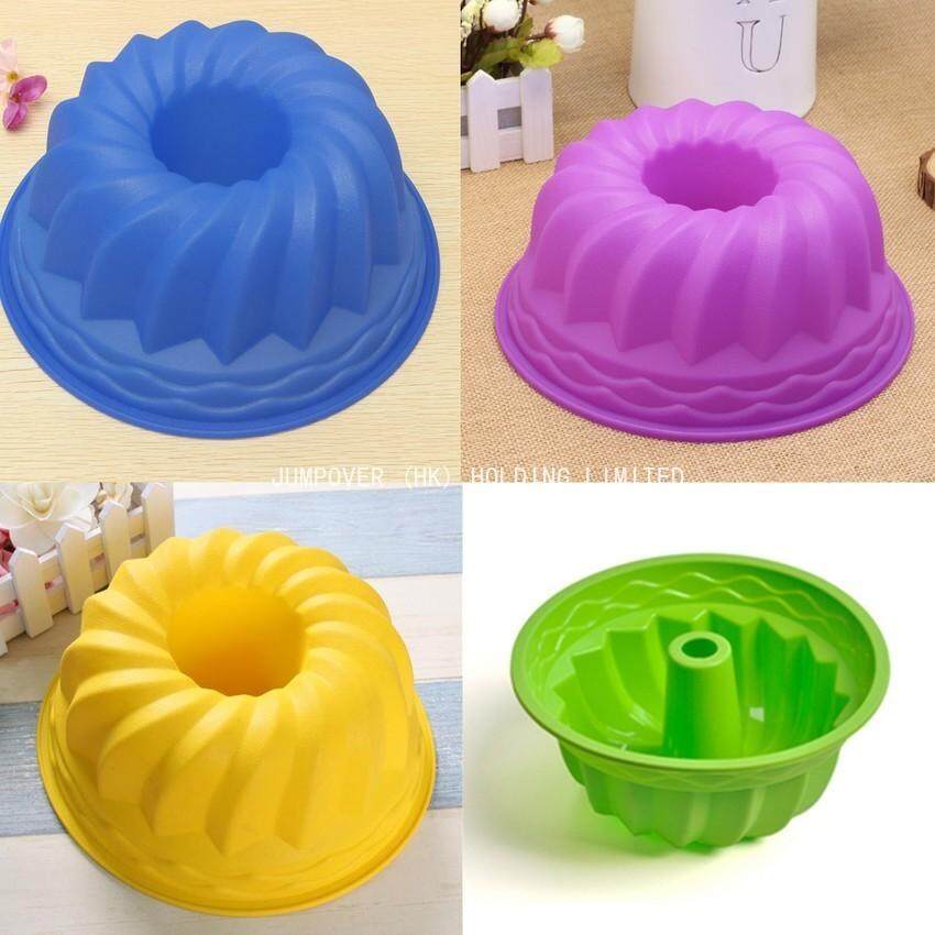 JUMPOVER (HK) GIỮ GIỚI HẠN Dẻo Silicone Dạng Xoáy Bundt Vòng Chảo Bánh Hình Bánh Mì Bánh Ngọt Khuôn Traybaking Khuôn Mẫu