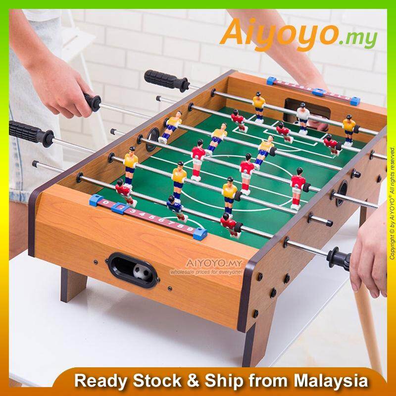 Wooden Foosball Soccer Table Football Game Arcade Room Desk Playfield Sports Indoor Competition Toy Family Tabletop Birthday Gift Parent Children