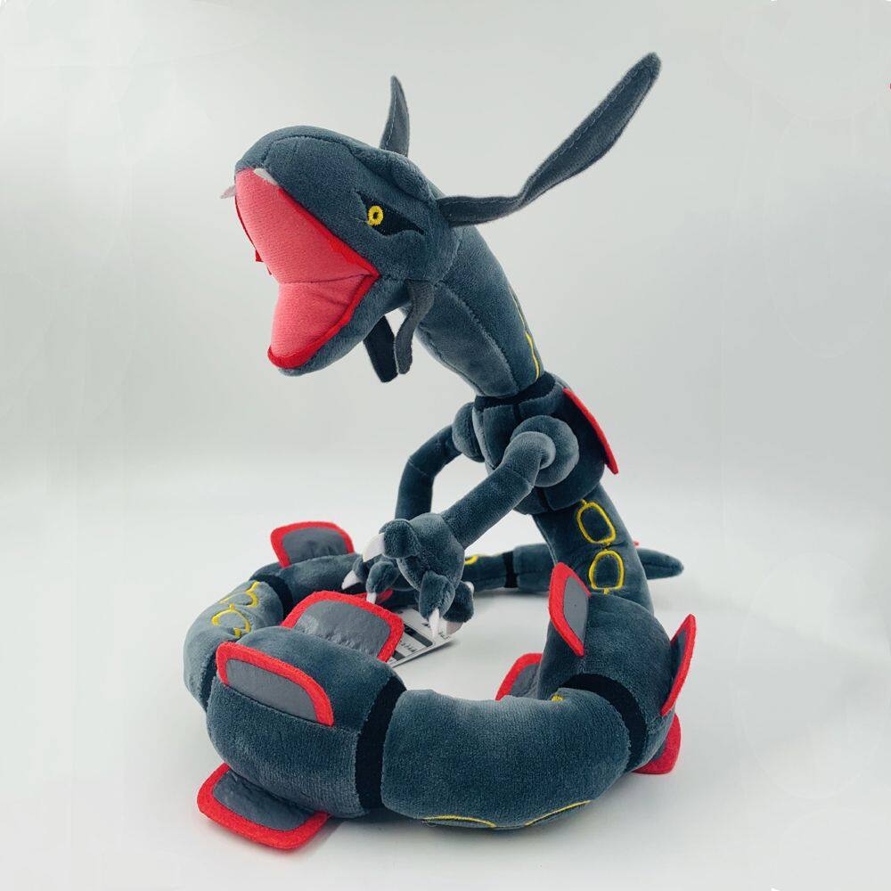 TANFU 80cm Birthday Gift Anime Dolls Pokemon Toys Stuffed Animals Green Black Stuffed Toy Ray Dra Plush Toys Rayquaza Dragon Mega Rayquaza
