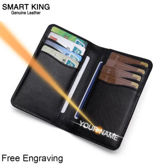 Smart King Thẻ Mới Clip Ví Đựng Thẻ Cổ Điển Dành Cho Nam Da Bò Thật Mới Siêu Nóng Nhiều Vị Trí Thẻ Đa Năng Vỏ Đựng Thẻ Ví Ví Chống Rfid thumbnail