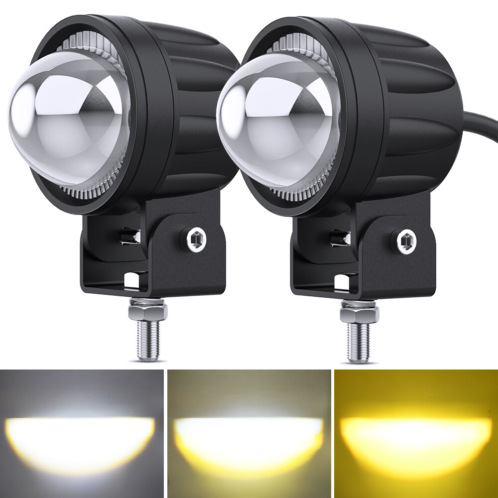 Motorcycle Front Headlight Universal Led Spotlight LED Working Spot 6000k White Lights Accessories Waterproof Headlig