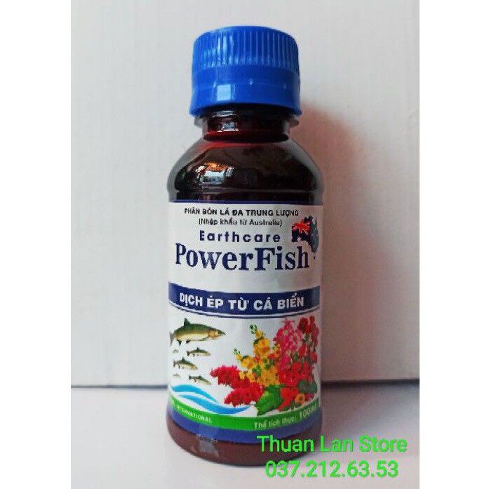 Phân bón lá đa trung lượng dịch cá powerfish dịch ép từ cá biển 100ml