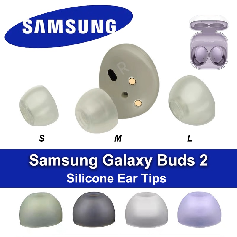 Replacement Tips Samsung Galaxy Buds 2 Eartips Earbuds Silicone Ear Tips Buds Wing Reducing Noise Earbuds Ear Cushion Covers