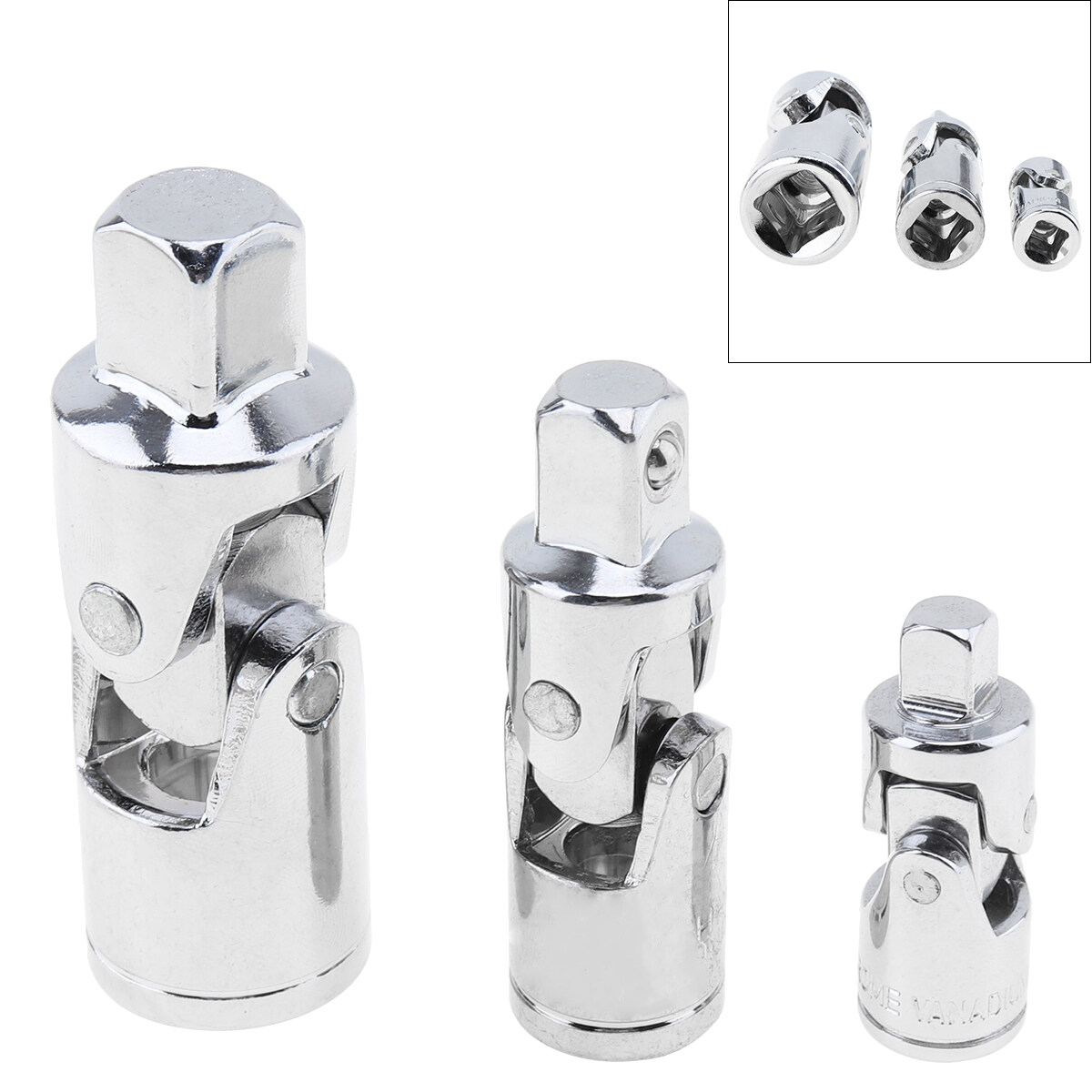 Universal Joint Socket ADAPTER Bendy Knuckles Set (ขนาด 1/2in 1/4in 3