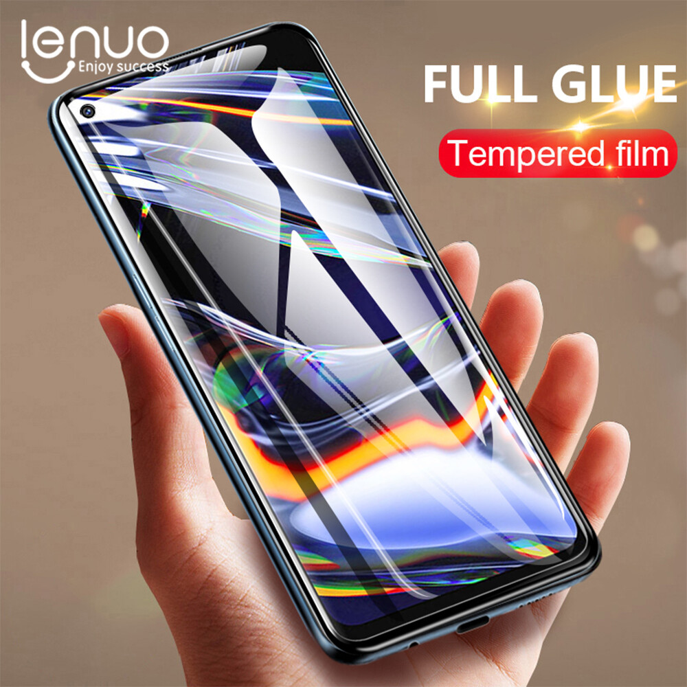 Kính Cường Lực Lenuo, Cho Realme 8 / 8 Pro Miếng Dán Bảo Vệ Toàn Màn Hình Miếng Dán Bảo Vệ Toàn Bộ Kính Chống Nổ 9H