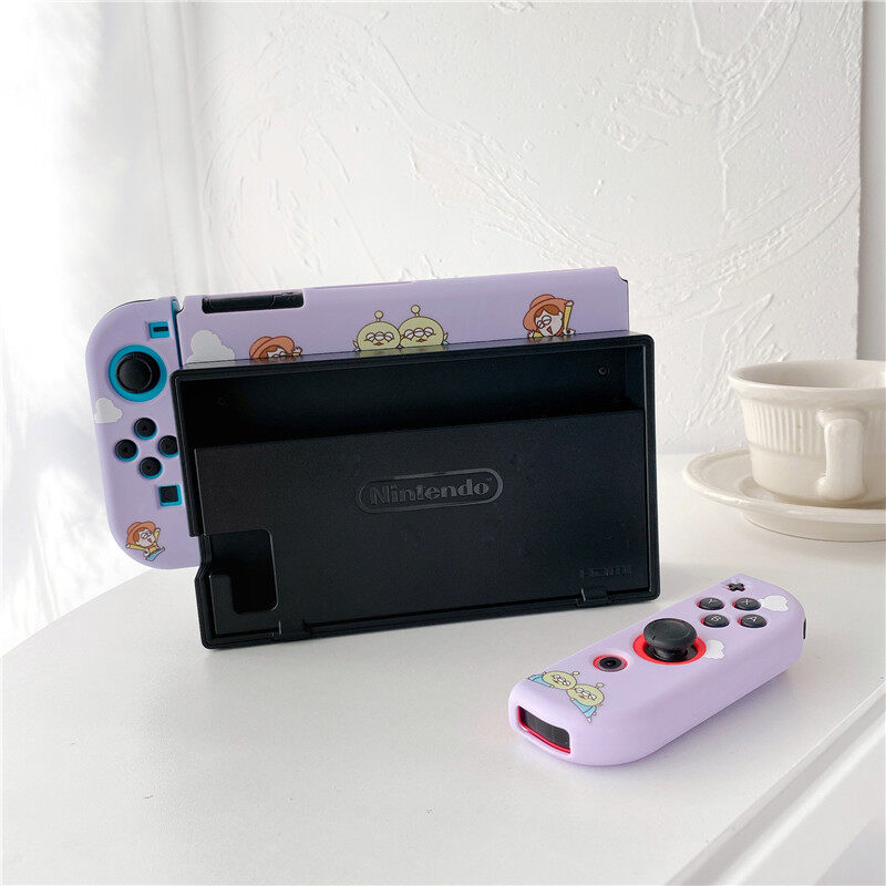 Case For Nintendo Switch /Switch OLED/Switch Lite Soft TPU Split Protective Case Cover Cute Cartoon Anti-Scratch Casing Nintendo Switch/Switch OLED/Switch Lite Case