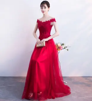 red mermaid bridesmaid dresses