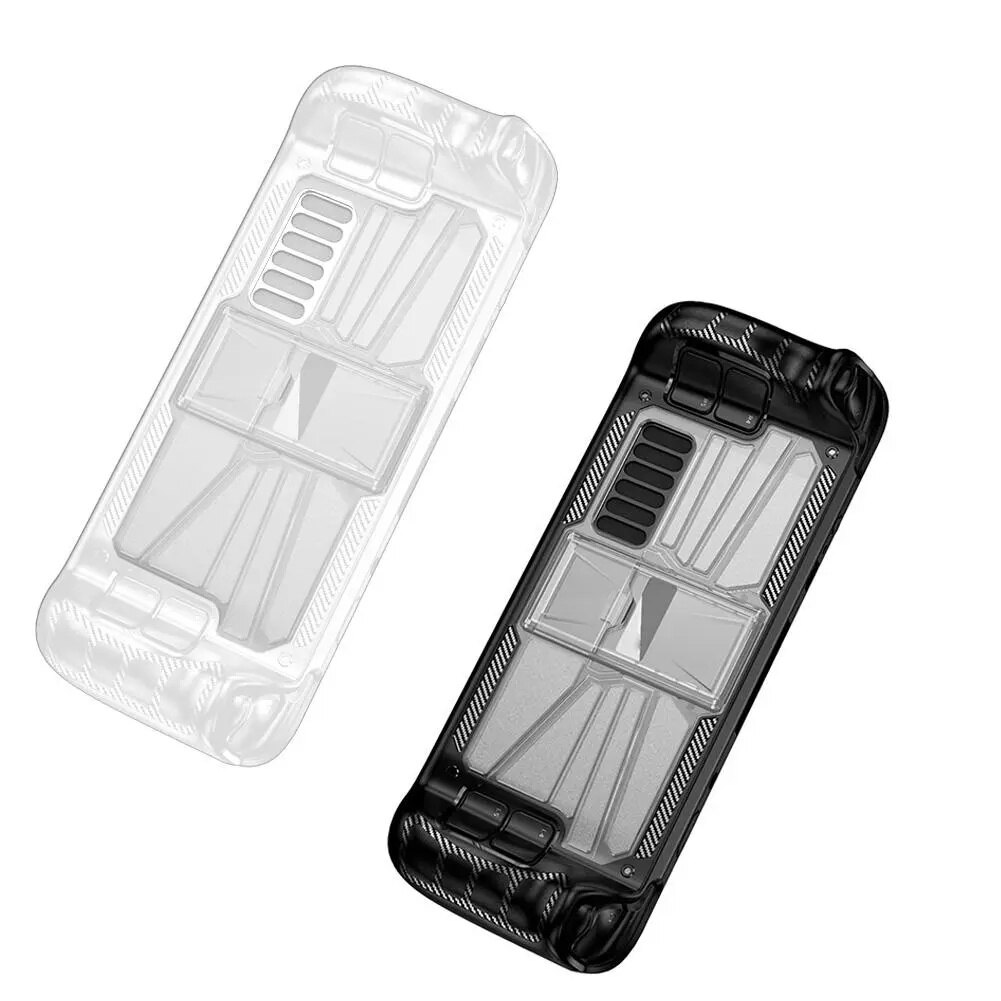 PC + Vỏ TPU cho ASUS ROG đồng minh Bảng điều khiển trò chơi Ốp bảo vệ với khung đứng chủ bảng điều khiển cầm tay Ốp lưng Phụ kiện chơi game cho ROG Đồng Minh Bìa