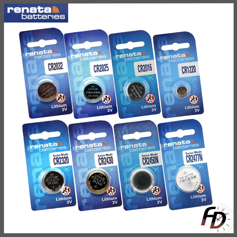 Renata CR2032 / CR2025 / CR2016 / CR2320 / CR2430 / CR 2450 / CR2477 / CR1220 Swiss Genuine Battery Malaysia