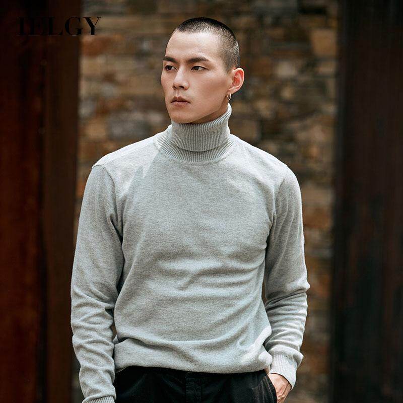 IELGY Áo Len Dệt Kim Chui Đầu Cổ Lọ Đa Năng Và Thời Trang Cho Nam