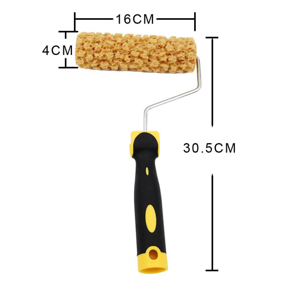 Dovewill Home Wall 7inch Texture Pattern Painting Tool Plastic Handle Sponge Paint Roller