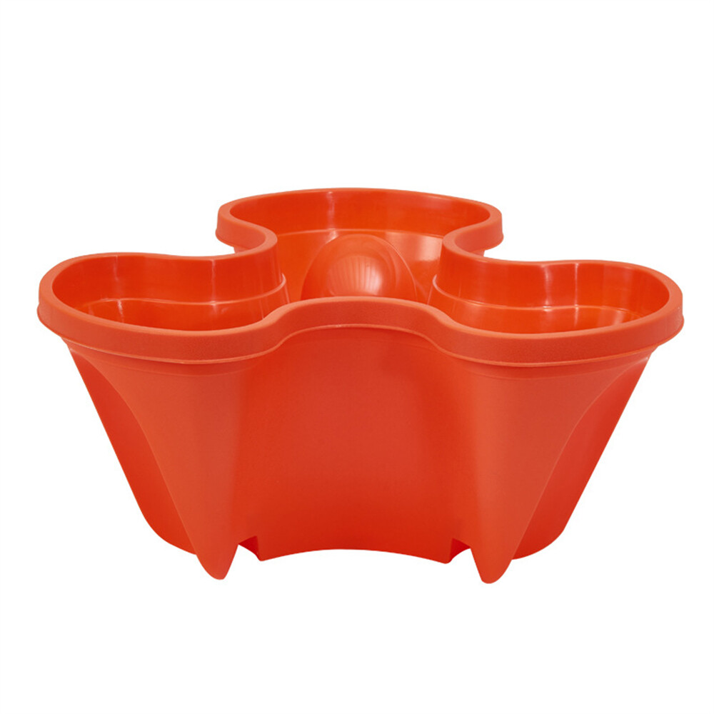 FLEWWER Chậu Hoa Nhựa Tự Làm Xếp Chồng Lên Nhau Hoa Lập Thể Chậu Hoa Cho Phụ Kiện Khu Vườn Trồng Rau Dâu Tây Chậu Trồng Cây Chậu Trồng Cây Tháp Nhựa Có Khay Chậu Vườn
