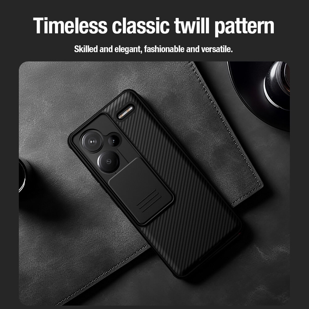 Nillkin for Xiaomi Redmi Note 13 Pro+ 5G Case Camshield Slide Camera Protection Back Cover note13pro+ Casing