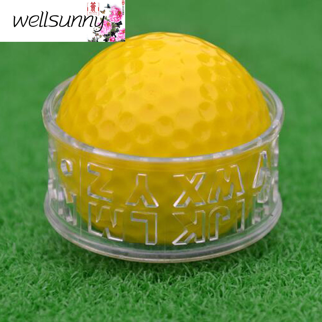Wellsunny Transparent Letter Golf Ball Line Marker Template Drawing Alignment Tool Equipment