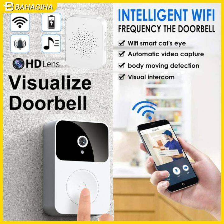 Smart Wireless Doorbell X9 Video Doorbell Camera Video 1080P WiFi Configuration Audio Door Bell