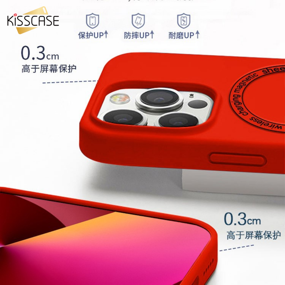 IPhone 14 Pro Max/iPhone 14 Plus/iPhone 14 iPhone 13 Pro Max 13 Pro 13 Iphone 12 Pro Max 12 Pro 12 iPhone 11 không dây bằng Silicone sạc Magsafe vỏ điện thoại