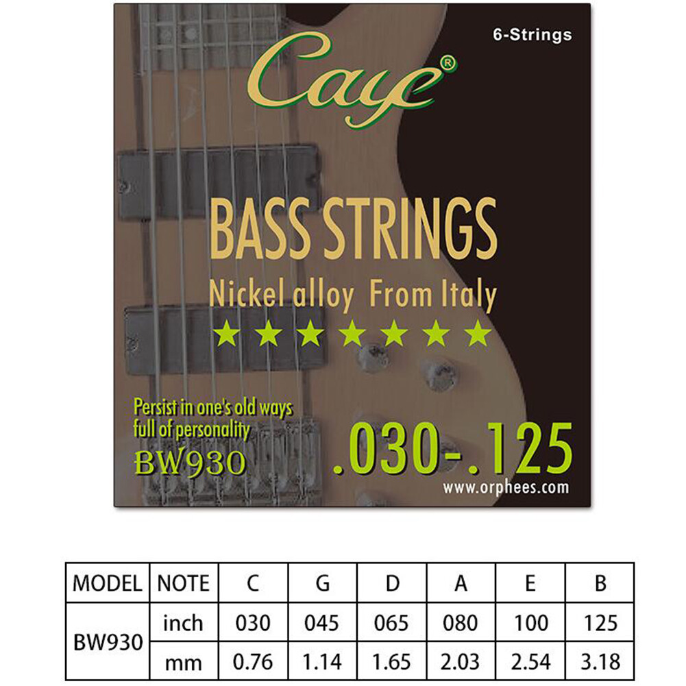 Caye BW Series 4/5/6 Dây Đàn Bass Chuyên Nghiệp Dây Chất Lượng Cao Và Bền