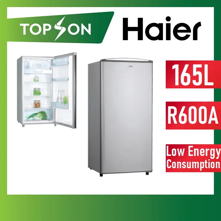Haier Hr 165h Single Door 165l Refrigerator R600a 2 Years Warranty Non Inverter Low Energy Consumption Direct Cooling Interior Led Lighting Stylish Finishing Sleek Hidden Handle Lazada