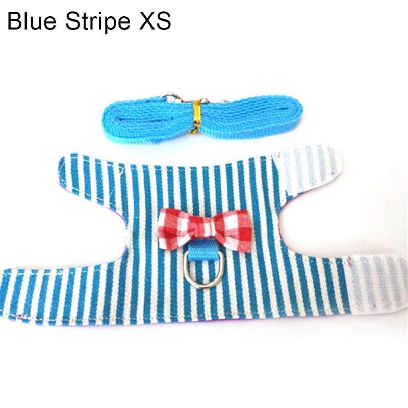 Thú cưng nhỏ thỏ hamster Bowtie sọc sao khai thác vest dây xích kéo