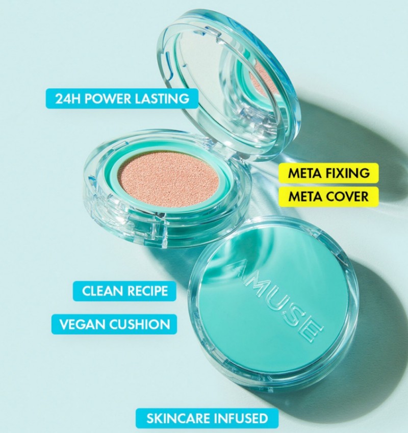 [100% Original] Phấn nước AMUSE Meta Fixing Vegan Cushion SPF45 PA++
