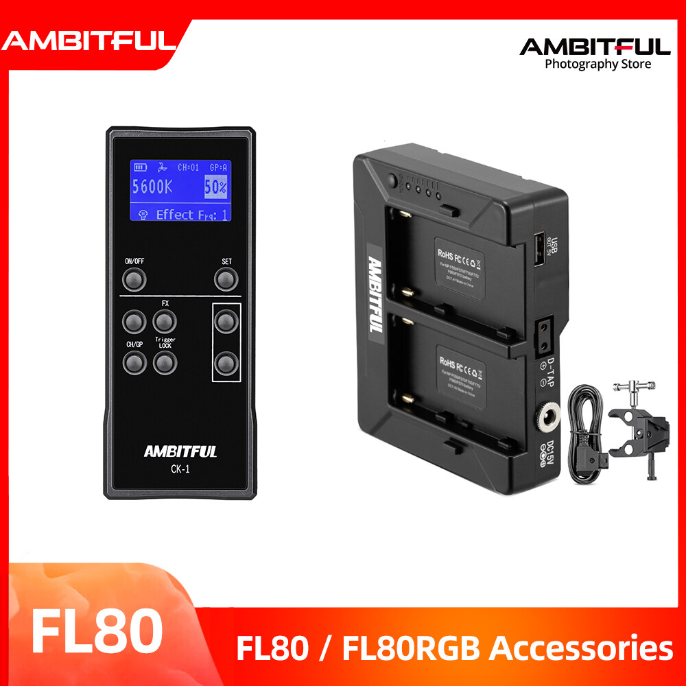 Hộp Sạc Và Điều Khiển Từ Xa AMBITFUL Cho Đèn LED AMBITFUL FL80 FL80RGB