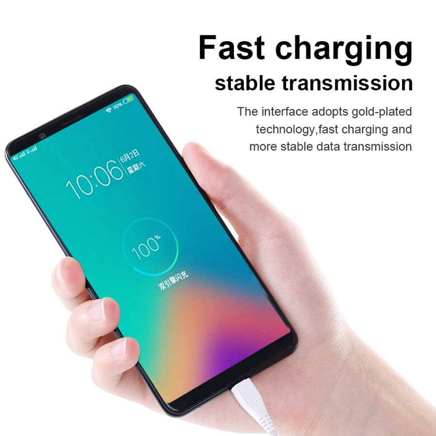 Micro USB Cable 1m Fast Charging USB Data Mobile Phone Android Adapter Charger For Vivo V11 V11i V15 Pro V5 V7 Y15 Y12 Y91 Y81 Y95 Y91i Y81i Y71 Y53 Y85 Y91C X21 S1 Y20i Y19 Y17 Y20 Y11 V15 V9 V7 Plus Micro USB Charge Cord Cable