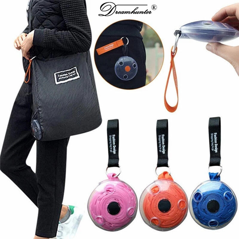 Dream Hunter Portable Pocket Foldable Telescopic Storage Supermarket Shopping Bag Multi-Function Storage Bag Small Disc Storage Bag Disc Shopping Bag Small Creative Storage Bag