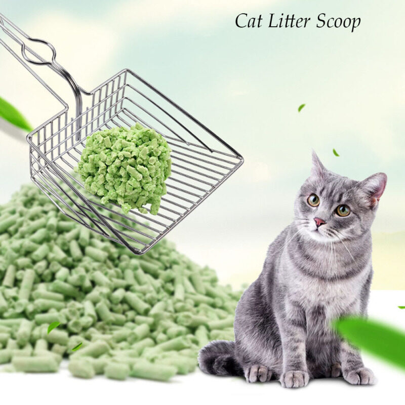 1 Cái Rỗng Chất Thải Làm Sạch Kim Loại Sifter Pet Cát Xẻng Kitten Cát Cleaner Cát Cát Cát Scoop Công Cụ Làm Sạch