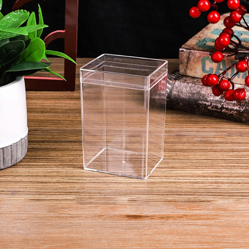 【Jettingbuy】 Flash Sale Desktop Storage Box Acrylic Doll Model Display Case Dustproof Transparent Toy Model Display Stand Action Figure Toys Storage Box