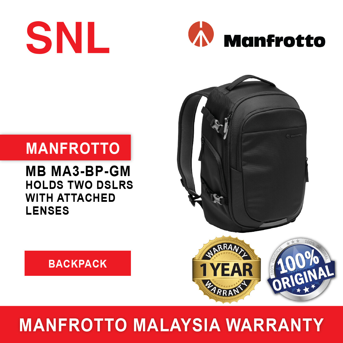 Manfrotto Advanced Gear M III 17L Backpack MB MA3-BP-GM Lazada