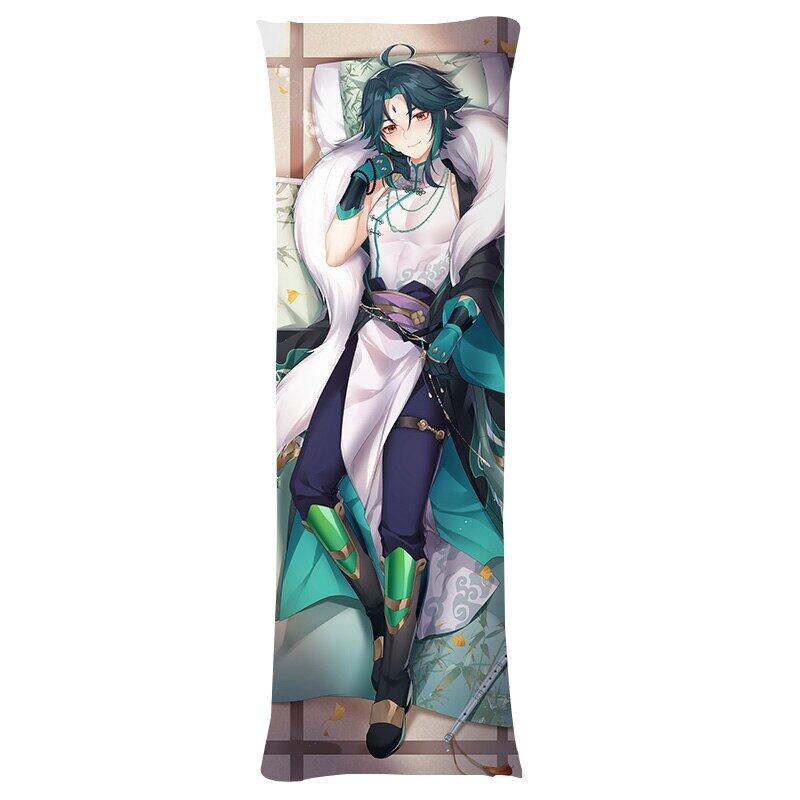 2022 New Game Genshin Impact Xiao Cosplay Hugging Body Pillow Case Xiao