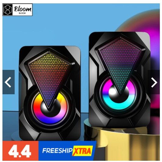 Loa Vi Tính Mini Có Led, Kiêm Đèn Ngủ