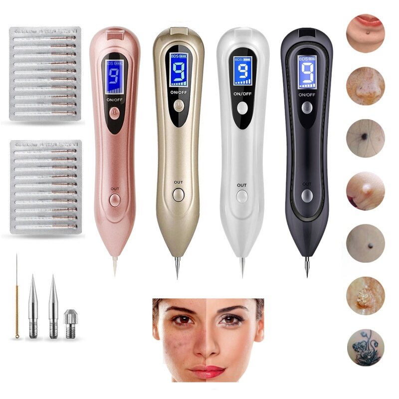 Buy LCD Screen Skin Mole Removal Pen Spot Removal Plasma Pen with 9 Speed Singapore