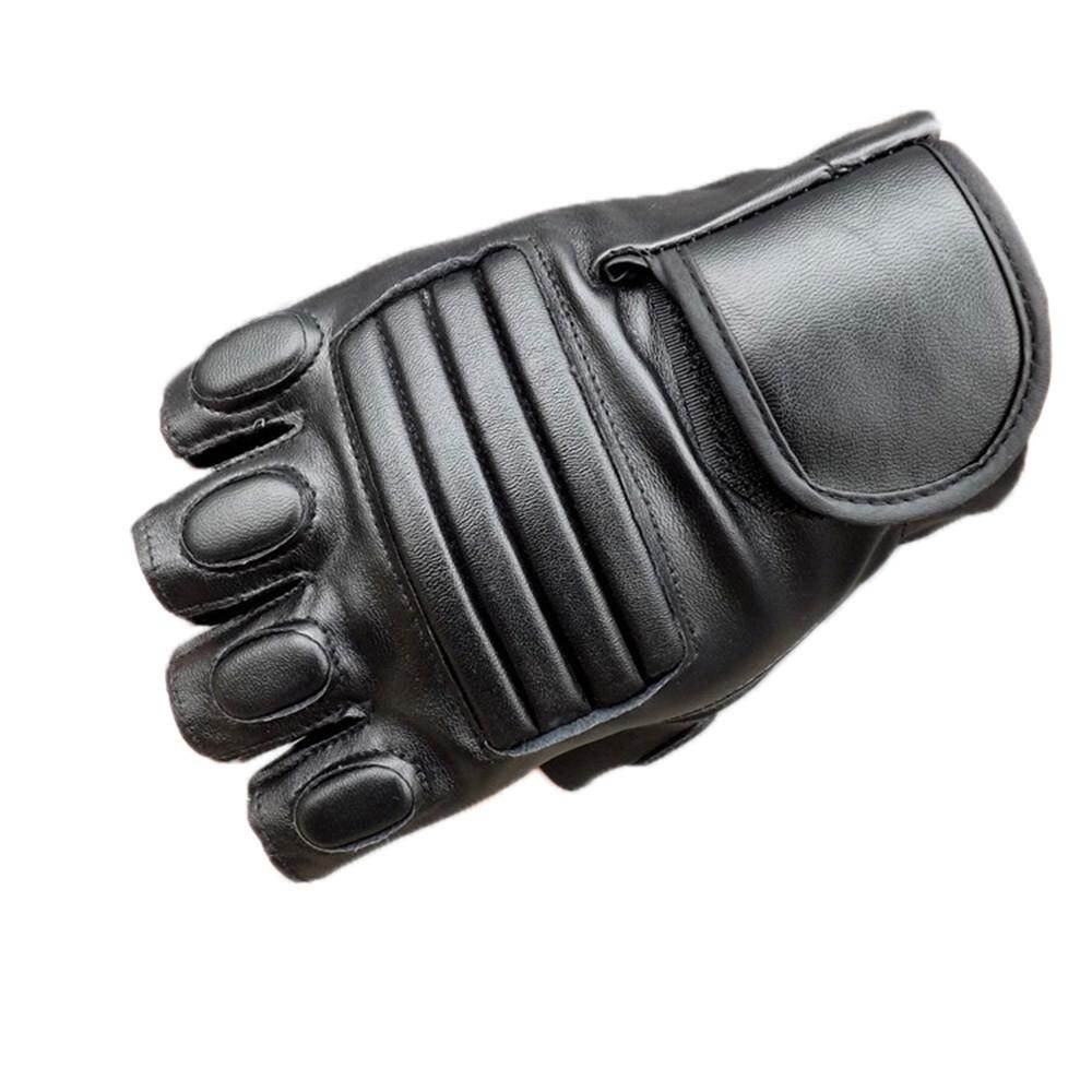 Rainny Fashion Men Winter Leather Motorcycle Sports Outdoor Protection Fighting Gloves