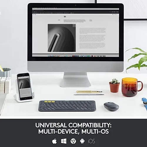 Logitech K380 Multi-Device Bluetooth Keyboard For PC, Notebooks, Phones & Tablets