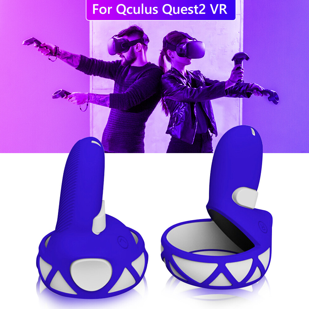 2pcs Face Mask Controller Skin Grip Cover Kit for Oculus Quest2 VR Headset Tool VR Accessories