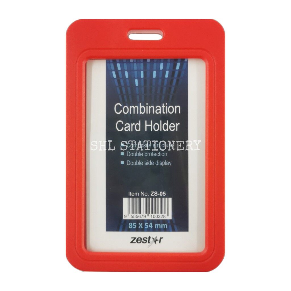 Combination ID Card Holder Double Side Display Employee Work Badge