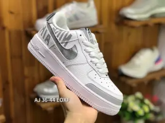 nike air force 1 reflective silver