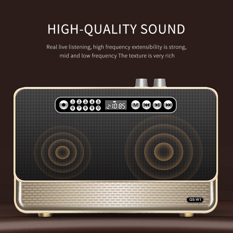 Máy Tính Để Bàn Hiệu Ứng Âm Thanh Độ Trung Thực Cao Bằng Gỗ W1 Loa Bluetooth Không Dây